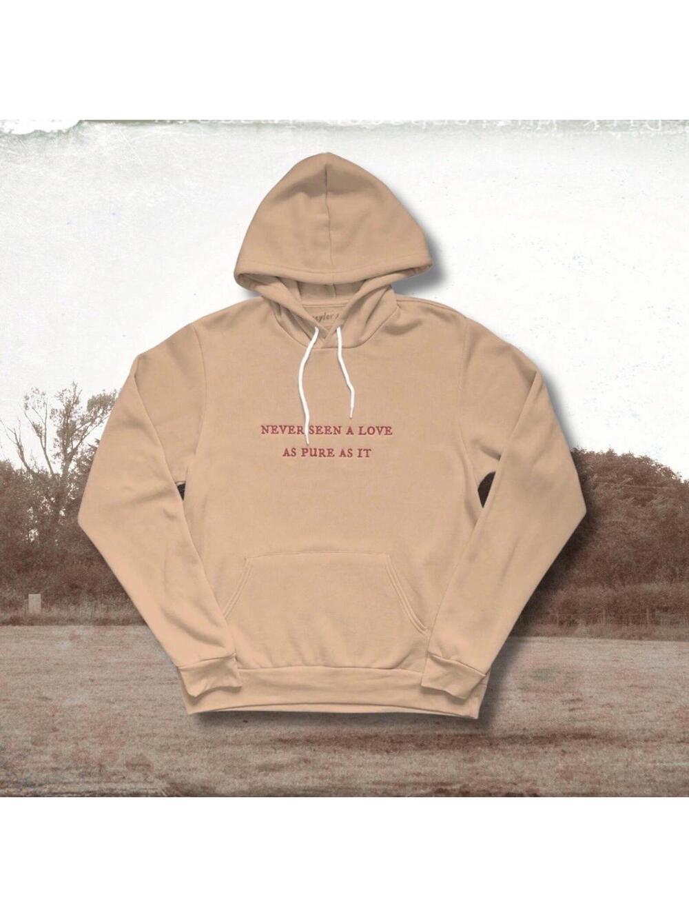 Taylor Swift Evermore Gold Rush Never Seen A Love As Pure As It Hoodie XS